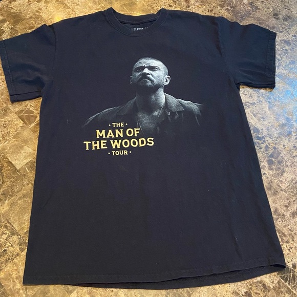 Justin Timberlake Man of The Woods Tour TShirt Black Medium Short Sleeve - Picture 6 of 9